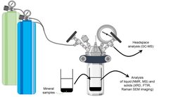 Fig. 3: Schematic of high pressure setup for mineral-assisted catalysis.